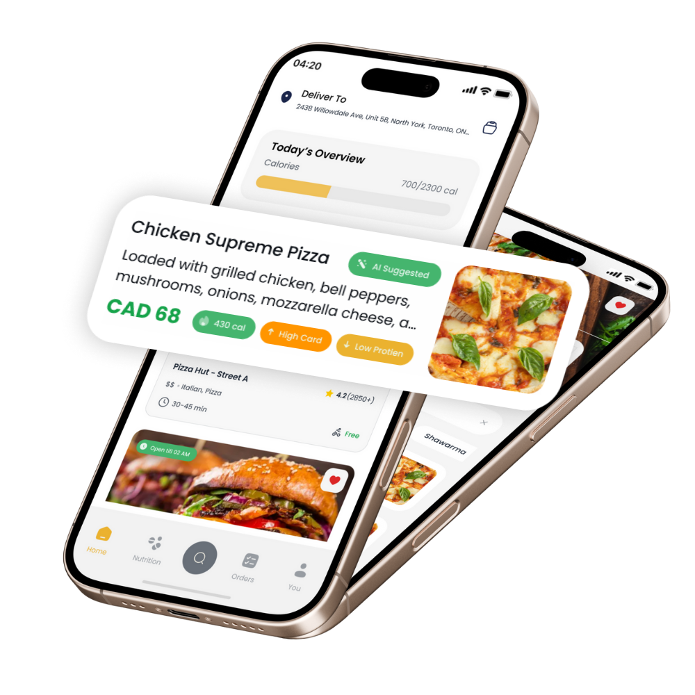 SavorySync mobile app interface